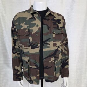 Prestige Tactical Wear ARMY BDU Field Jacket Woodland Camo Men's XL-Reg